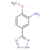 383870-78-8 2-methoxy-5-(2H-tetrazol-5-yl)aniline chemical structure