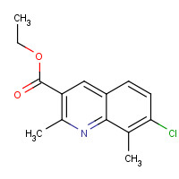 948290-28-6 ethyl 7-chloro-2,8-dimethylquinoline-3-carboxylate chemical structure