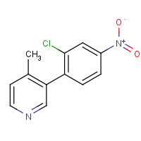 1357094-82-6 3-(2-chloro-4-nitrophenyl)-4-methylpyridine chemical structure