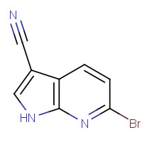 1260387-10-7 6-bromo-1H-pyrrolo[2,3-b]pyridine-3-carbonitrile chemical structure