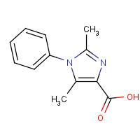 906804-17-9 2,5-dimethyl-1-phenylimidazole-4-carboxylic acid chemical structure