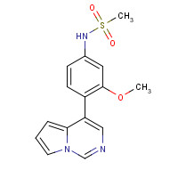 1357094-42-8 N-(3-methoxy-4-pyrrolo[1,2-c]pyrimidin-4-ylphenyl)methanesulfonamide chemical structure