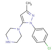 503147-05-5 1-[2-(4-chlorophenyl)-5-methylpyrazol-3-yl]piperazine chemical structure