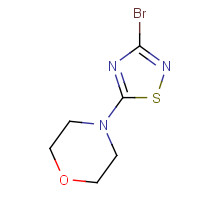 1353895-65-4 4-(3-bromo-1,2,4-thiadiazol-5-yl)morpholine chemical structure