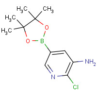 1073354-96-7 2-chloro-5-(4,4,5,5-tetramethyl-1,3,2-dioxaborolan-2-yl)pyridin-3-amine chemical structure