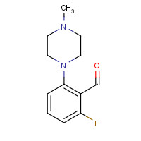 186595-57-3 2-fluoro-6-(4-methylpiperazin-1-yl)benzaldehyde chemical structure