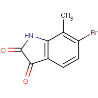 129833-54-1 6-bromo-7-methyl-1H-indole-2,3-dione chemical structure