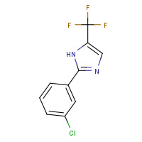 33469-14-6 2-(3-chlorophenyl)-5-(trifluoromethyl)-1H-imidazole chemical structure