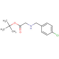 1182917-82-3 tert-butyl 2-[(4-chlorophenyl)methylamino]acetate chemical structure