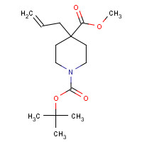 441774-09-0 1-O-tert-butyl 4-O-methyl 4-prop-2-enylpiperidine-1,4-dicarboxylate chemical structure