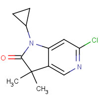 1581754-78-0 6-chloro-1-cyclopropyl-3,3-dimethylpyrrolo[3,2-c]pyridin-2-one chemical structure
