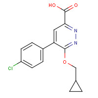 1364677-29-1 5-(4-chlorophenyl)-6-(cyclopropylmethoxy)pyridazine-3-carboxylic acid chemical structure