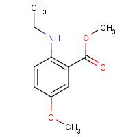 219527-52-3 methyl 2-(ethylamino)-5-methoxybenzoate chemical structure