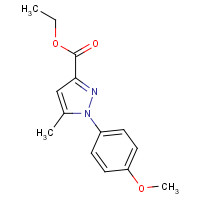 126068-76-6 ethyl 1-(4-methoxyphenyl)-5-methylpyrazole-3-carboxylate chemical structure
