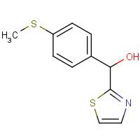 346629-64-9 (4-methylsulfanylphenyl)-(1,3-thiazol-2-yl)methanol chemical structure