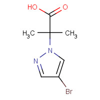 917569-72-3 2-(4-bromopyrazol-1-yl)-2-methylpropanoic acid chemical structure