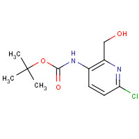 1238324-85-0 tert-butyl N-[6-chloro-2-(hydroxymethyl)pyridin-3-yl]carbamate chemical structure