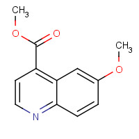 19834-77-6 methyl 6-methoxyquinoline-4-carboxylate chemical structure