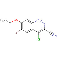 1041853-28-4 6-bromo-4-chloro-7-ethoxycinnoline-3-carbonitrile chemical structure