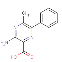 5284-16-2 3-amino-5-methyl-6-phenylpyrazine-2-carboxylic acid chemical structure
