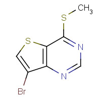 1246223-38-0 7-bromo-4-methylsulfanylthieno[3,2-d]pyrimidine chemical structure