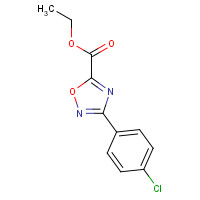 163719-69-5 ethyl 3-(4-chlorophenyl)-1,2,4-oxadiazole-5-carboxylate chemical structure