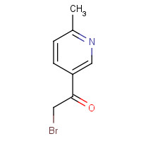40337-65-3 2-bromo-1-(6-methylpyridin-3-yl)ethanone chemical structure