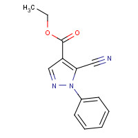 98476-09-6 ethyl 5-cyano-1-phenylpyrazole-4-carboxylate chemical structure