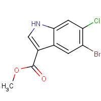 1467059-91-1 methyl 5-bromo-6-chloro-1H-indole-3-carboxylate chemical structure