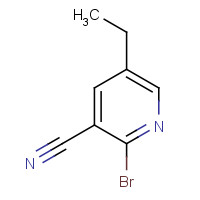 139549-00-1 2-bromo-5-ethylpyridine-3-carbonitrile chemical structure