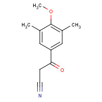884504-21-6 3-(4-methoxy-3,5-dimethylphenyl)-3-oxopropanenitrile chemical structure