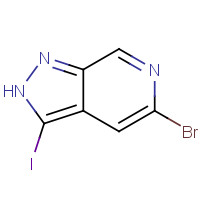 1357947-08-0 5-bromo-3-iodo-2H-pyrazolo[3,4-c]pyridine chemical structure