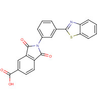380870-70-2 2-[3-(1,3-benzothiazol-2-yl)phenyl]-1,3-dioxoisoindole-5-carboxylic acid chemical structure