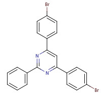 58536-47-3 4,6-bis(4-bromophenyl)-2-phenylpyrimidine chemical structure