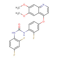 228559-41-9 1-(2,4-difluorophenyl)-3-[4-(6,7-dimethoxyquinolin-4-yl)oxy-2-fluorophenyl]urea chemical structure