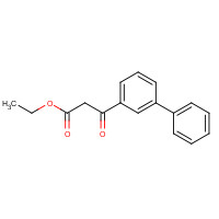 677326-79-3 ethyl 3-oxo-3-(3-phenylphenyl)propanoate chemical structure