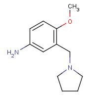 51387-93-0 4-methoxy-3-(pyrrolidin-1-ylmethyl)aniline chemical structure