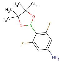 1231892-38-8 3,5-difluoro-4-(4,4,5,5-tetramethyl-1,3,2-dioxaborolan-2-yl)aniline chemical structure