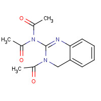 76285-52-4 N-acetyl-N-(3-acetyl-4H-quinazolin-2-yl)acetamide chemical structure