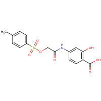 501919-59-1 2-hydroxy-4-[[2-(4-methylphenyl)sulfonyloxyacetyl]amino]benzoic acid chemical structure