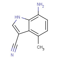 289483-87-0 7-amino-4-methyl-1H-indole-3-carbonitrile chemical structure