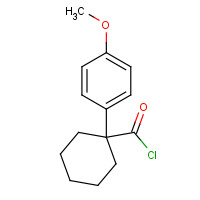 676348-47-3 1-(4-methoxyphenyl)cyclohexane-1-carbonyl chloride chemical structure