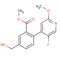 1142232-41-4 methyl 2-(5-fluoro-2-methoxypyridin-4-yl)-5-(hydroxymethyl)benzoate chemical structure
