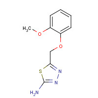 1018474-87-7 5-[(2-methoxyphenoxy)methyl]-1,3,4-thiadiazol-2-amine chemical structure