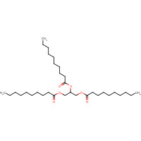 621-71-6 2,3-di(decanoyloxy)propyl decanoate chemical structure
