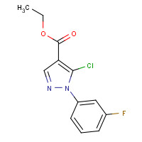 1245101-31-8 ethyl 5-chloro-1-(3-fluorophenyl)pyrazole-4-carboxylate chemical structure