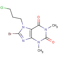 98408-17-4 8-bromo-7-(3-chloropropyl)-1,3-dimethylpurine-2,6-dione chemical structure