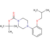 444582-84-7 tert-butyl 4-[2-(2-methylpropoxy)phenyl]piperazine-1-carboxylate chemical structure