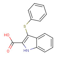 116757-25-6 3-phenylsulfanyl-1H-indole-2-carboxylic acid chemical structure