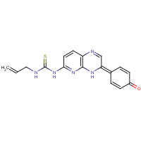 800394-83-6 1-[3-(4-oxocyclohexa-2,5-dien-1-ylidene)-4H-pyrido[2,3-b]pyrazin-6-yl]-3-prop-2-enylthiourea chemical structure